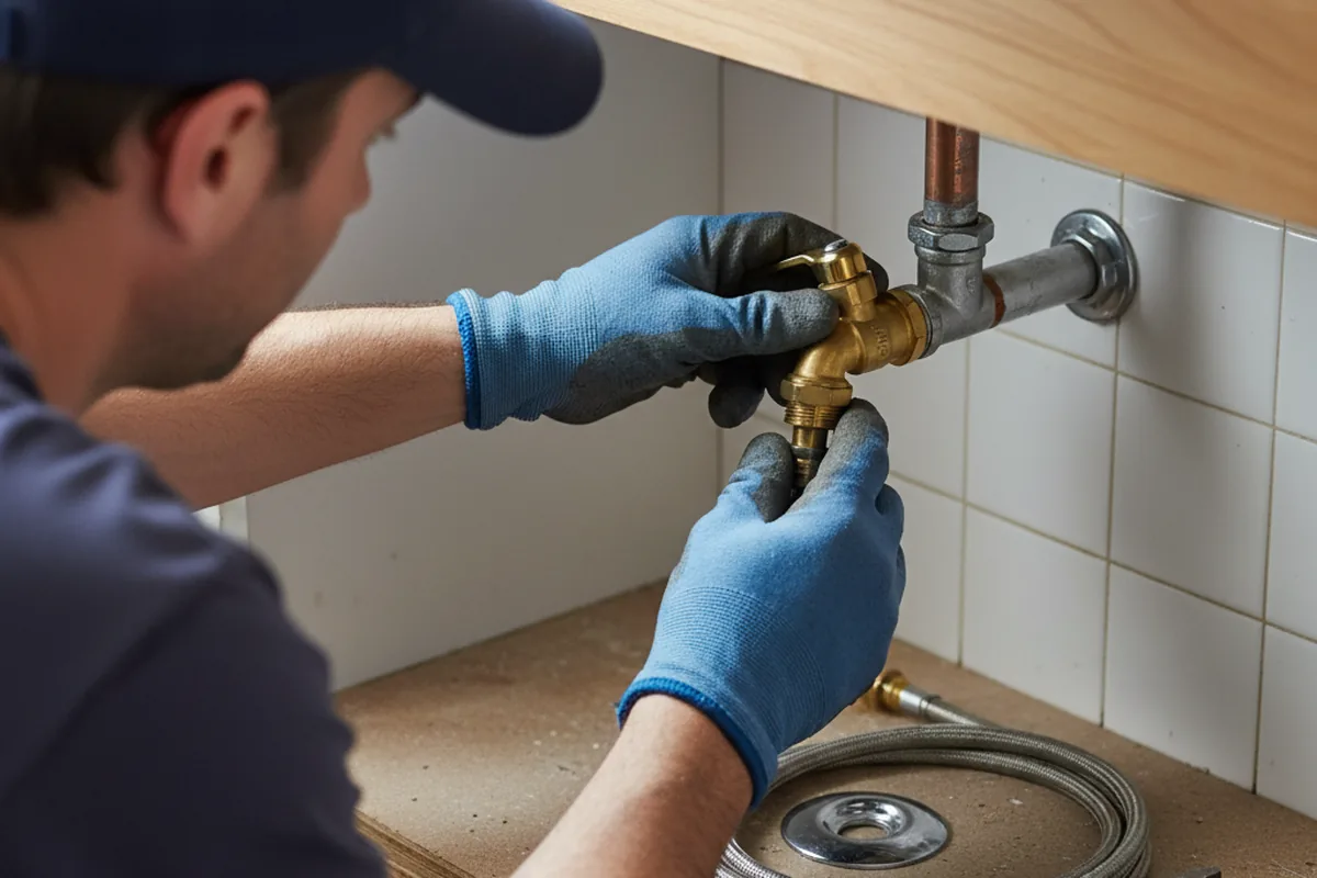 Shutoff valve and fitting work during Emergency Plumbing in Eagle Bridge